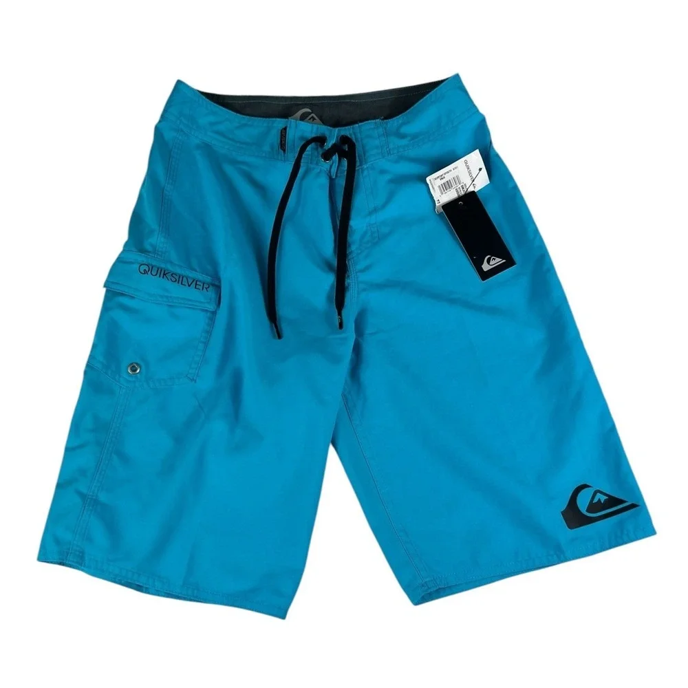 Quiksilver Boys Blue Everyday 19 Youth Boardshorts Swim‎ Trunks Size 27 NWT